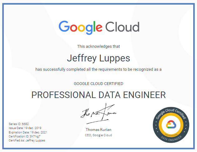 GCP data Engineer!