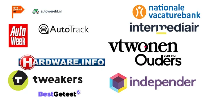 Back when we started building the platform, we intended to support these twelve (Dutch) brands.