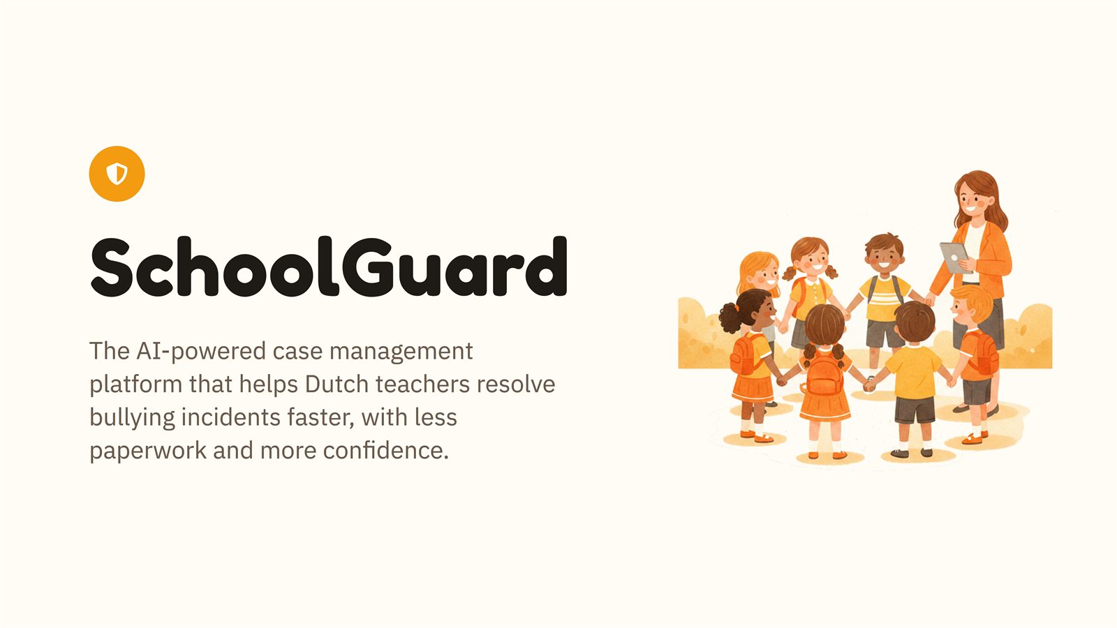 Slide from the SchoolGuard pitch deck